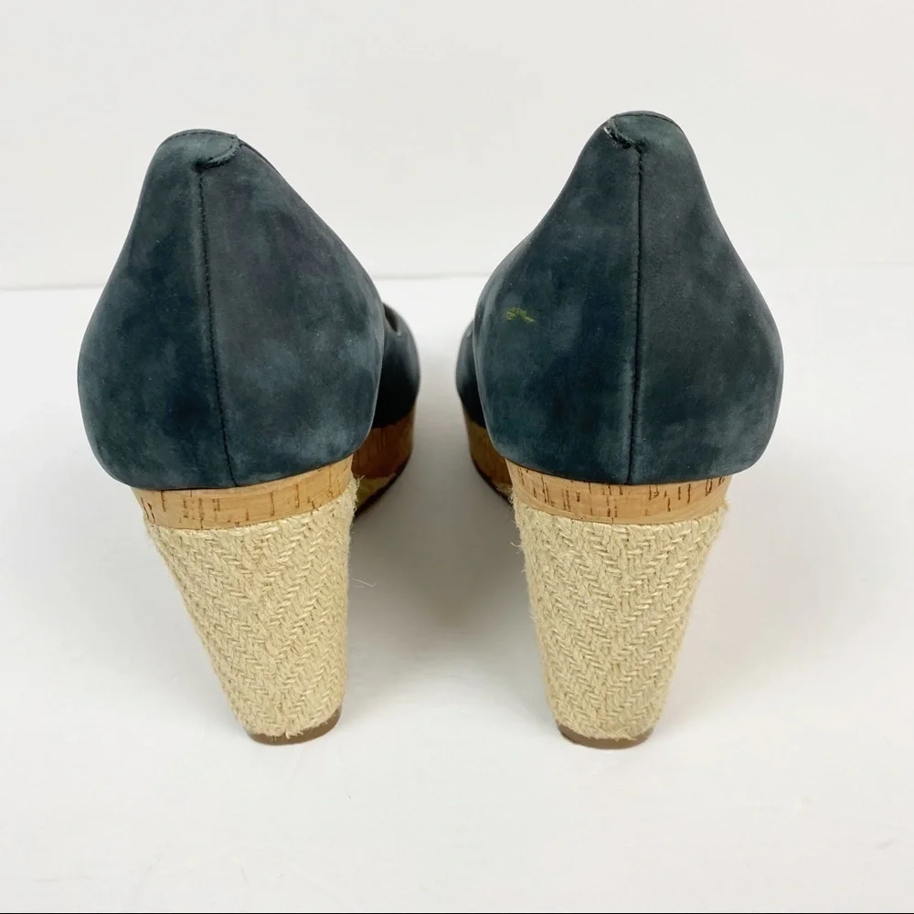 Cole Haan Nike Air Open Toe Suede Platform Sandals
